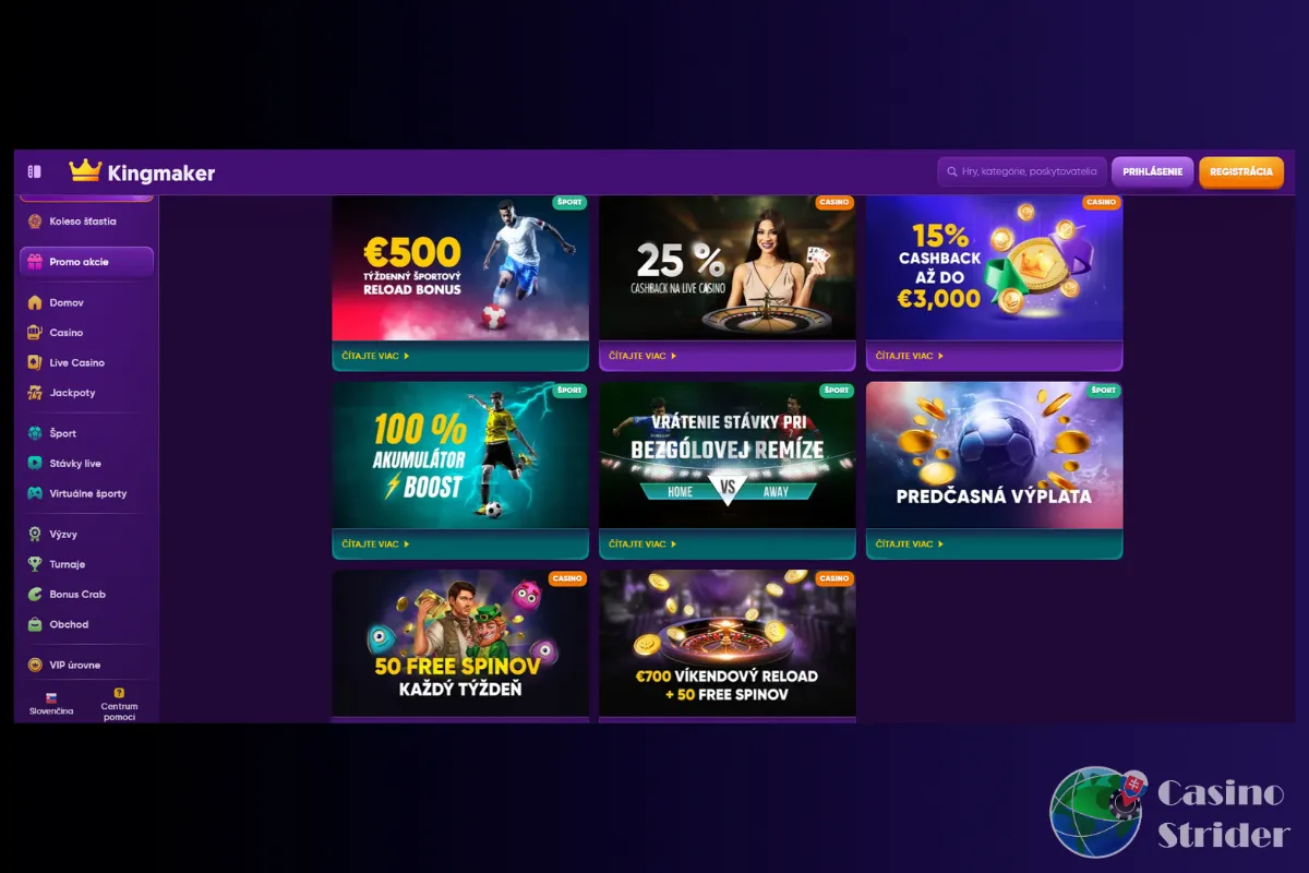 Reload bonusy a cashback