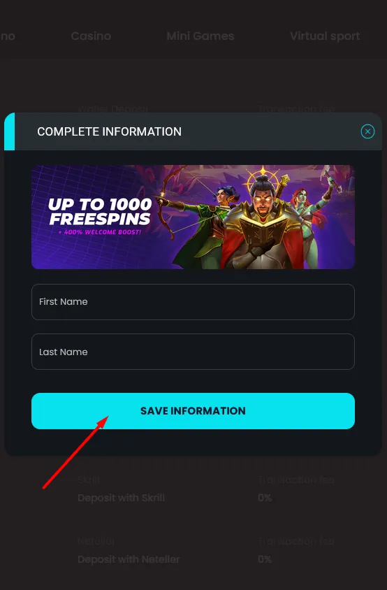 Doplnenie osobných údajov
