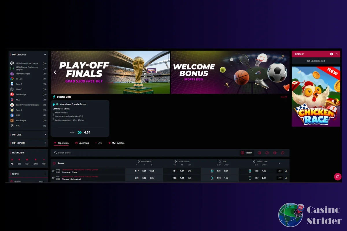 Športové stávky v Cosmobet