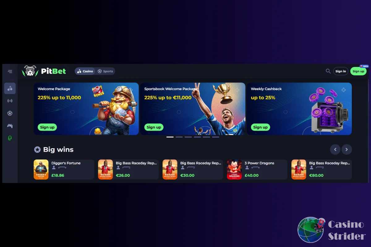 Prehľad kasína PitBet