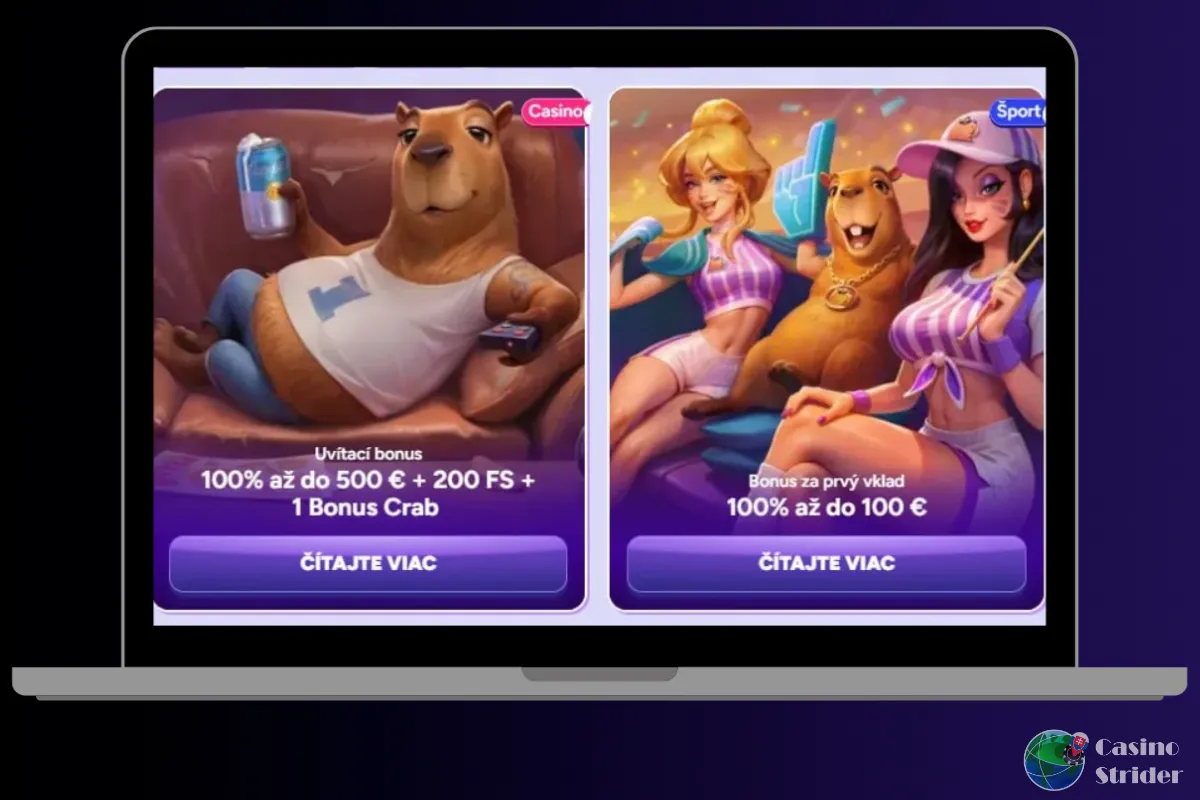 Bonusy online kasína