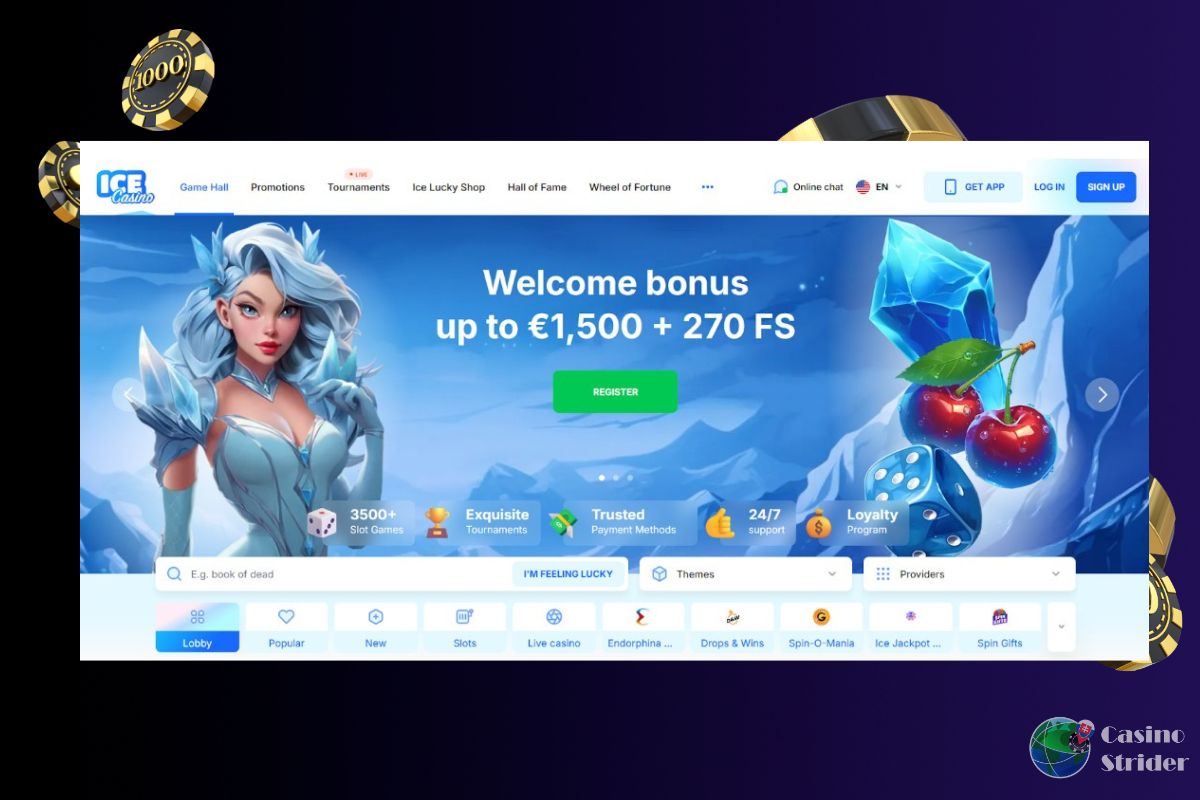 Ice Casino — 150 Free Spiny