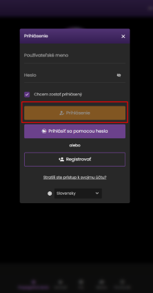 Potvrď vstup