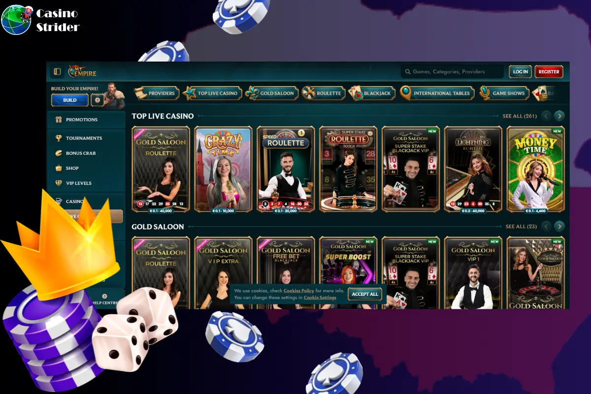 Hry s krupiérom naživo v kasínach v Poľsku