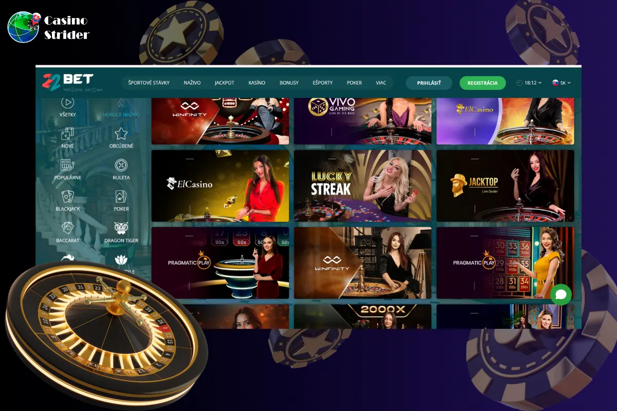 Ruleta v live kasíne