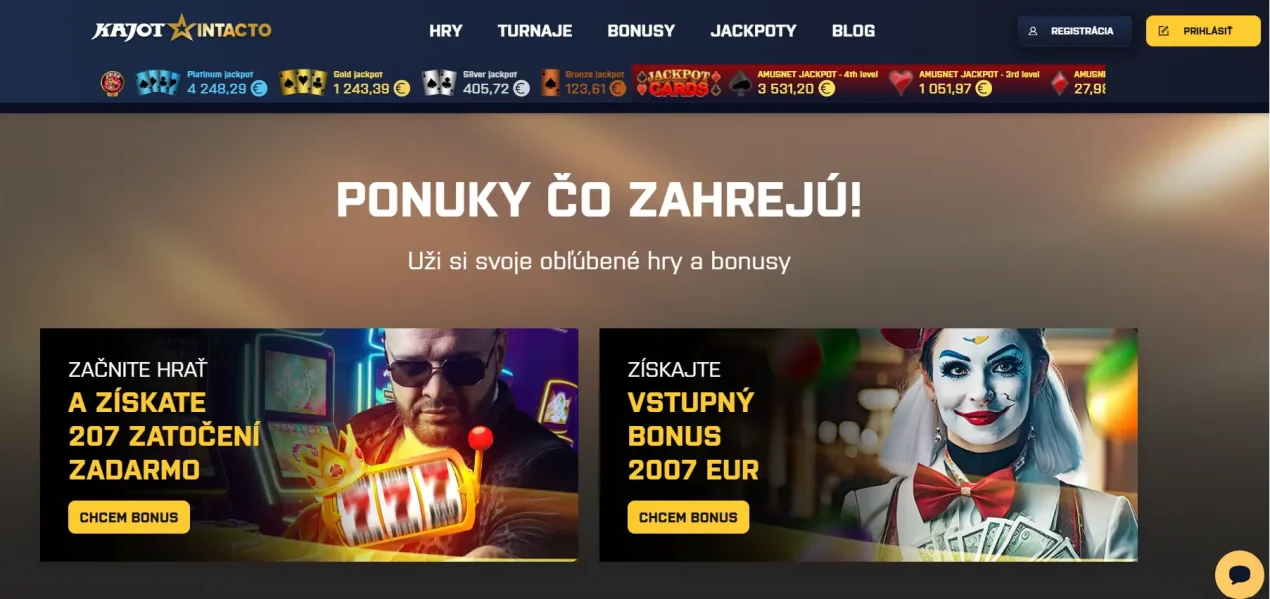 Kajot Intacto Bonusy 