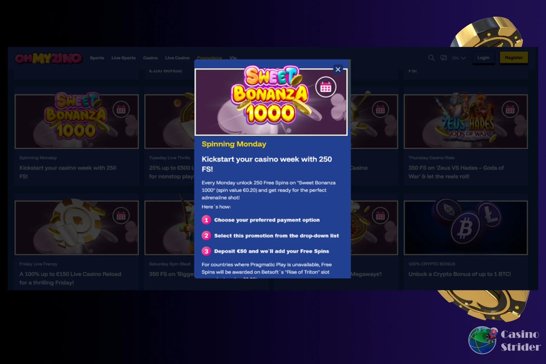 Kasínový bonus dnes