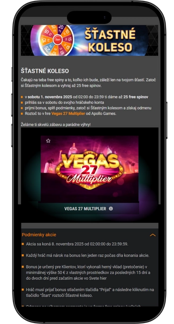 Roztočenia zadarmo bez vkladu