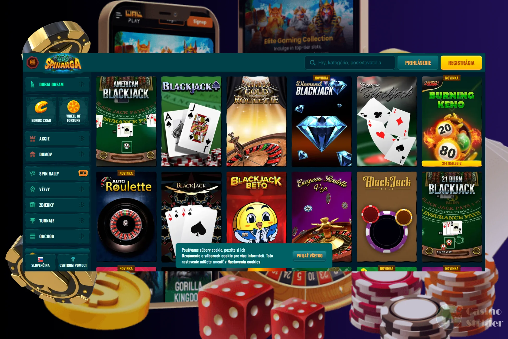 stolove hry spinanga