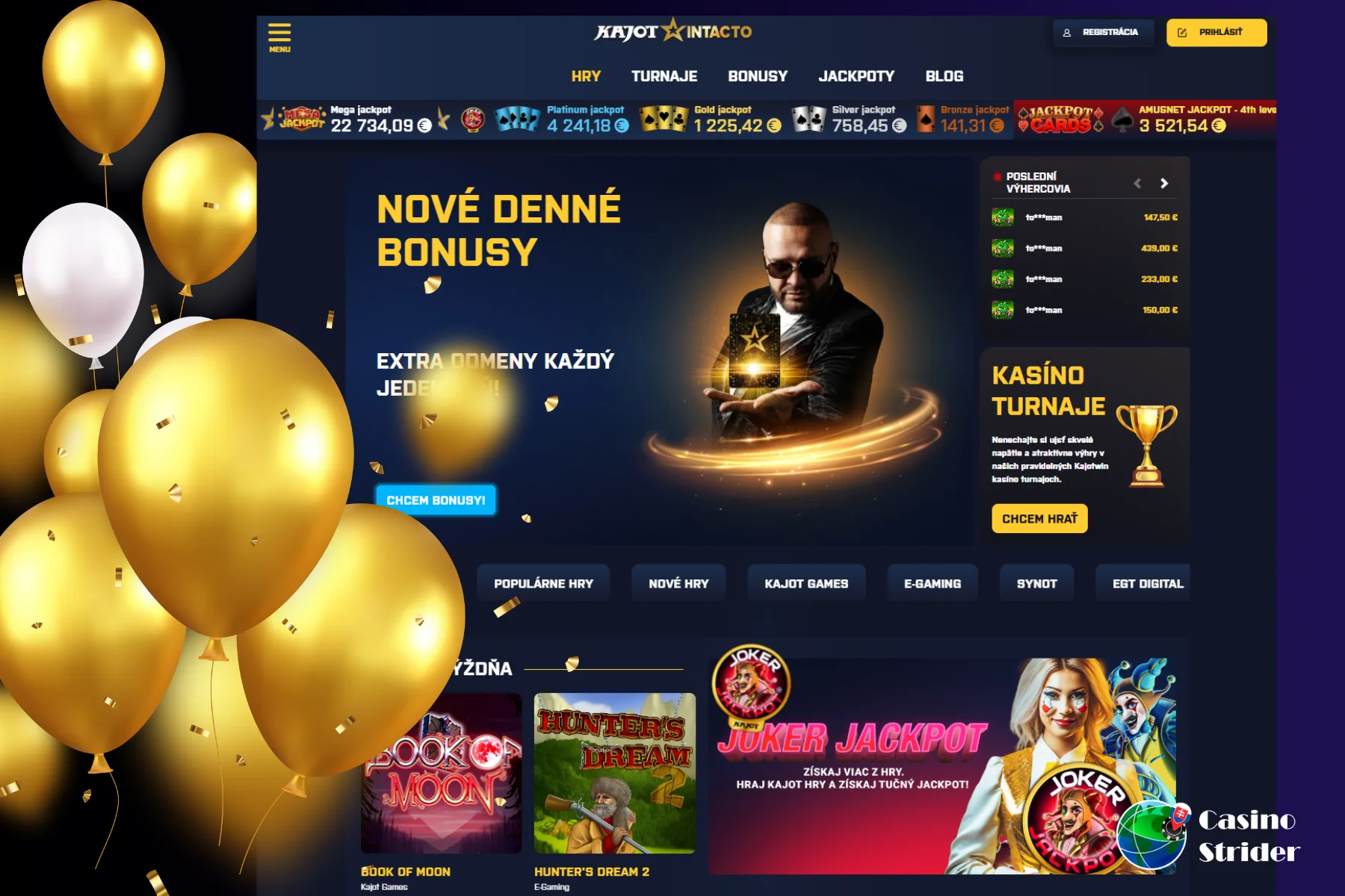 Kajot najlepšie legálne slovensko online casino