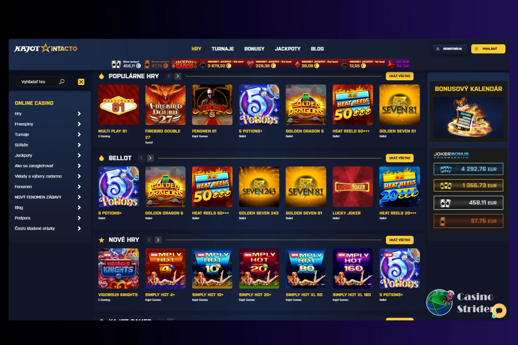 Najobľúbenejšie hry v online bitcoinových kasínach