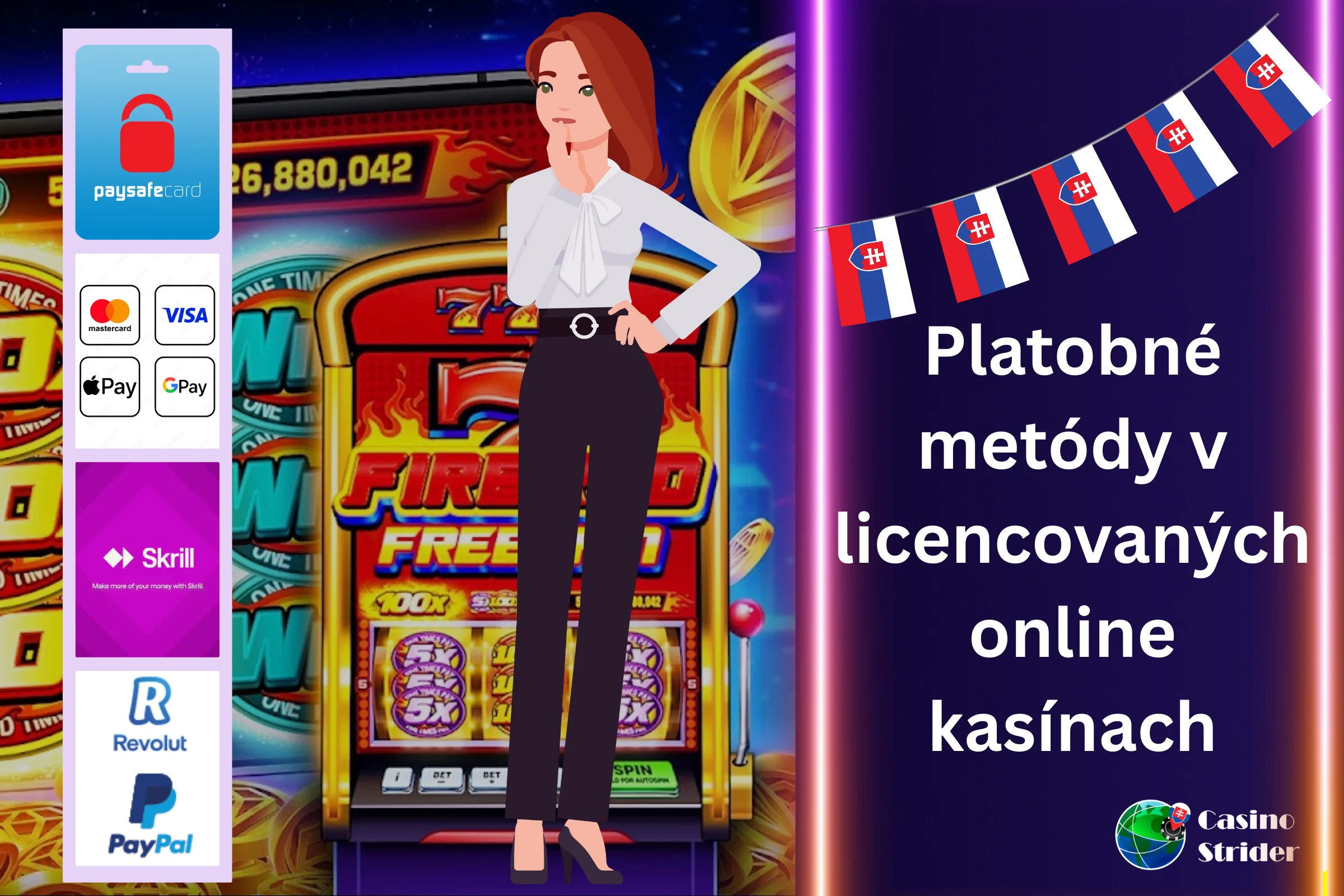 Platobné metódy v licencovaných online kasínach