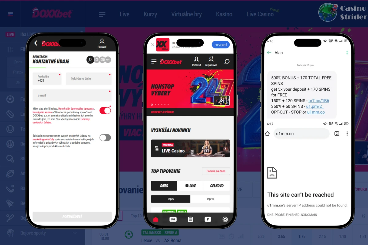 Ako funguje online vklad cez SMS DOXXbet