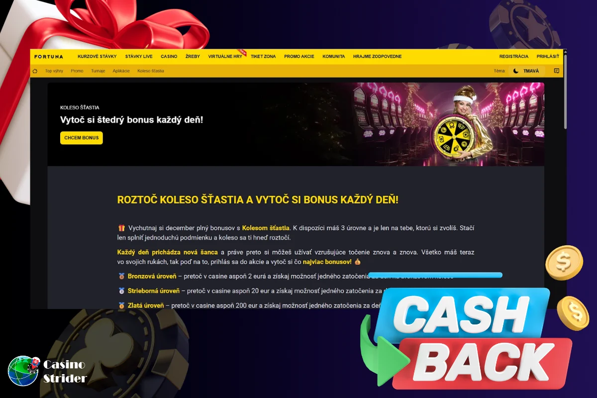 Fortuna cashback