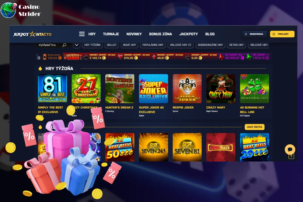 kasínové hry s cashback