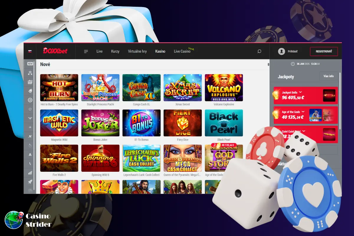 Najlepšie hry ponúkané kasínami s uvítacím bonusom