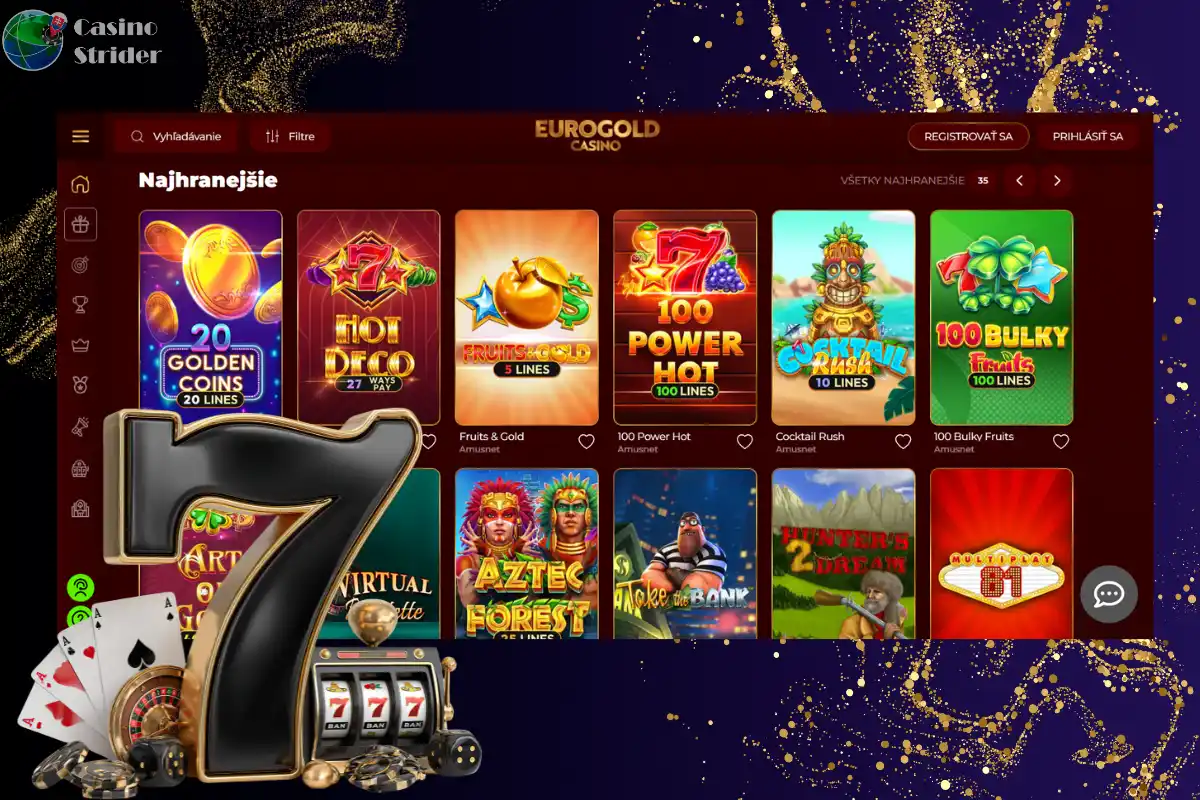 Najlepšie hry v kasíne Eurogold