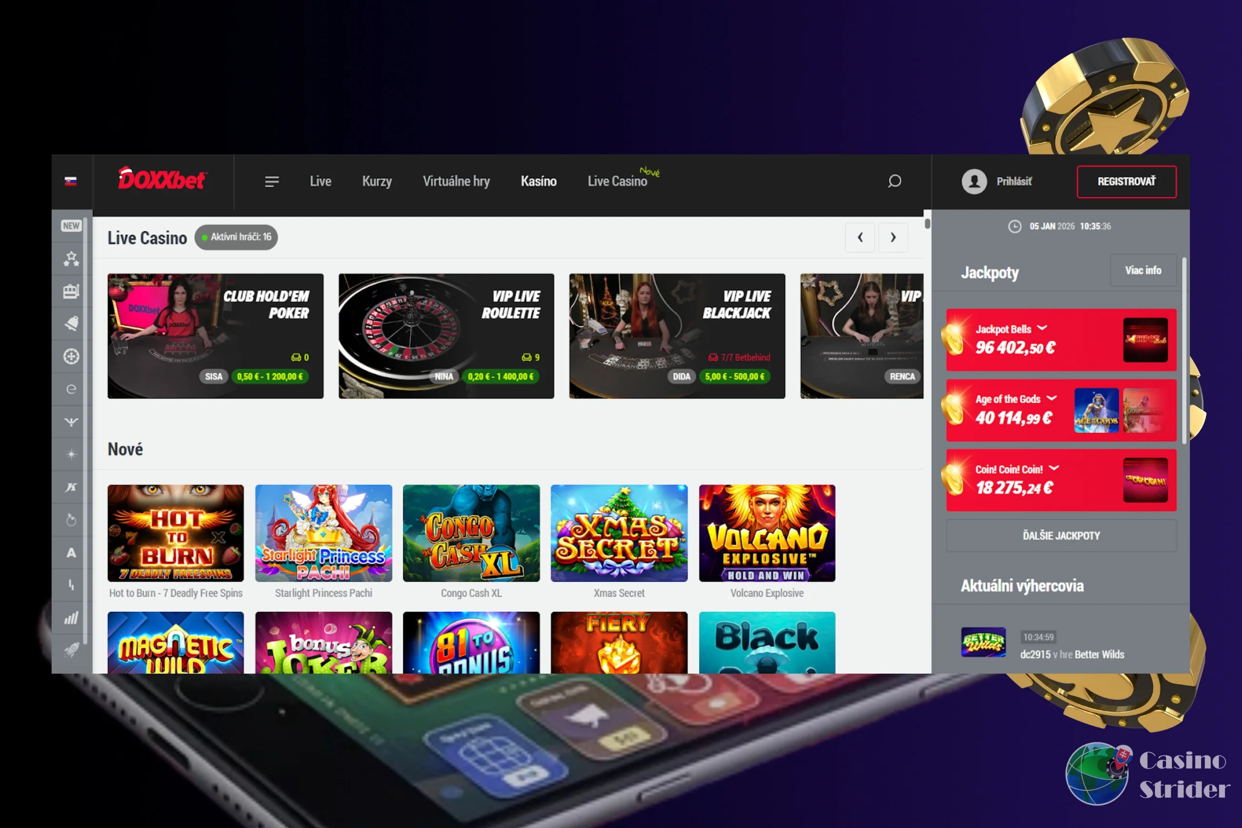 Paysafecard SMS vklad do kasína Doxxbet