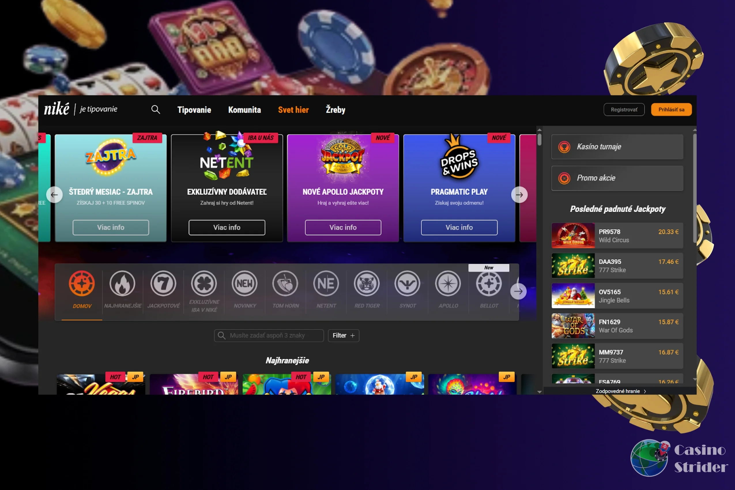 Paysafecard SMS vklad do kasína Nike