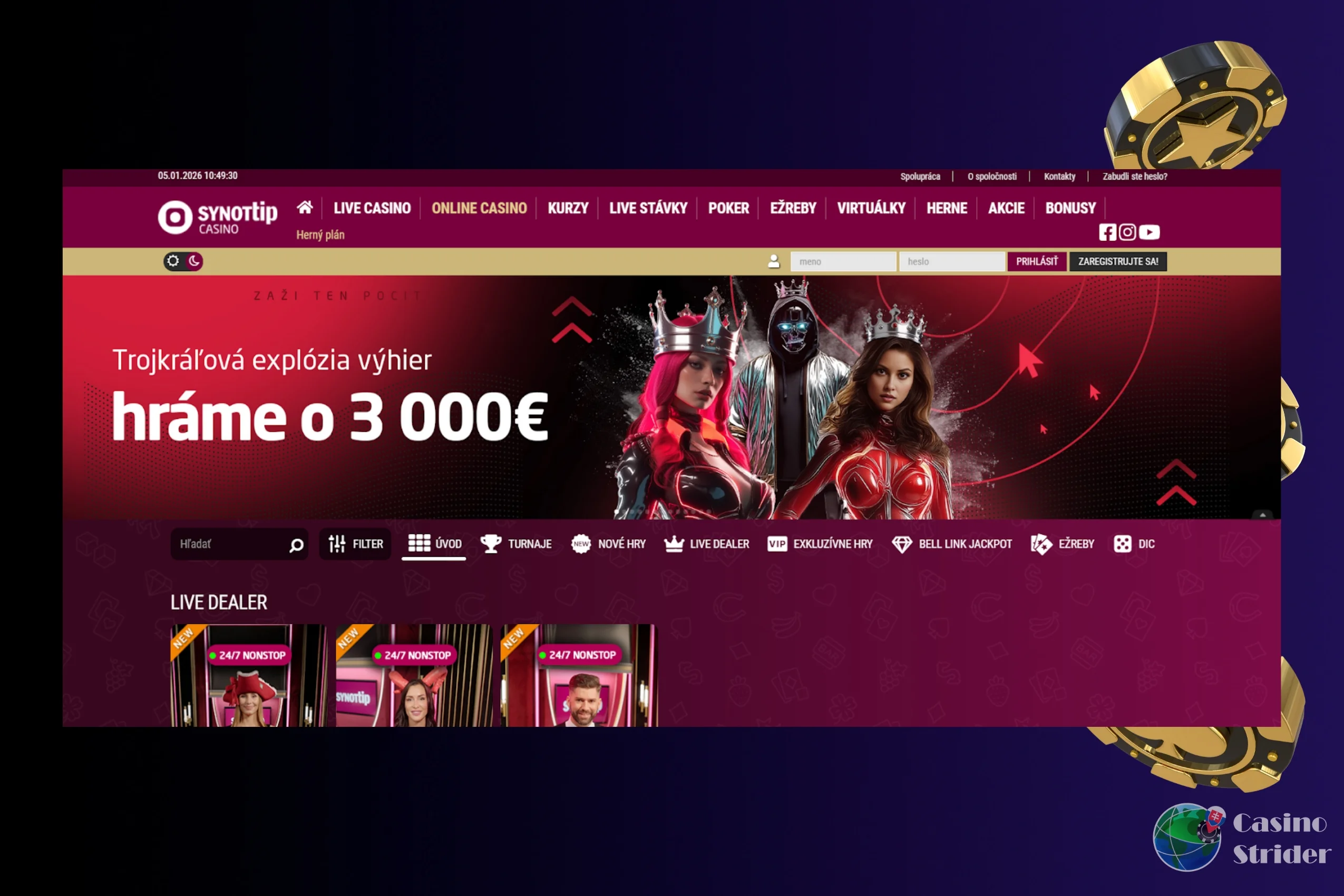 Paysafecard SMS vklad do kasína Synottip