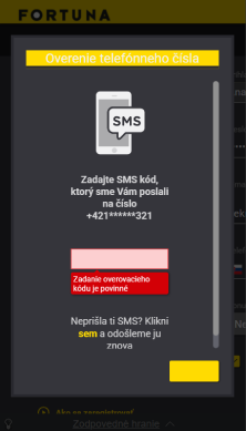 Potvrdenie telefónu