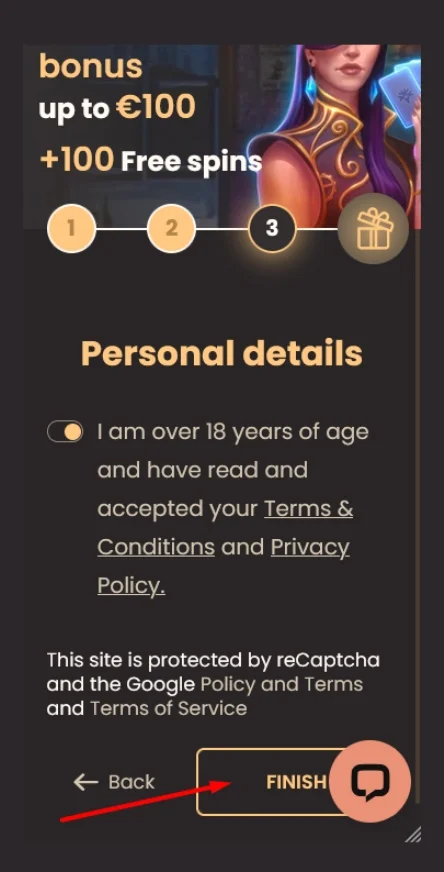 Potvrdenie účtu National Casino