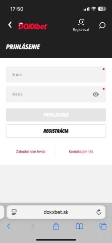 Prihláste sa do svojho účtu