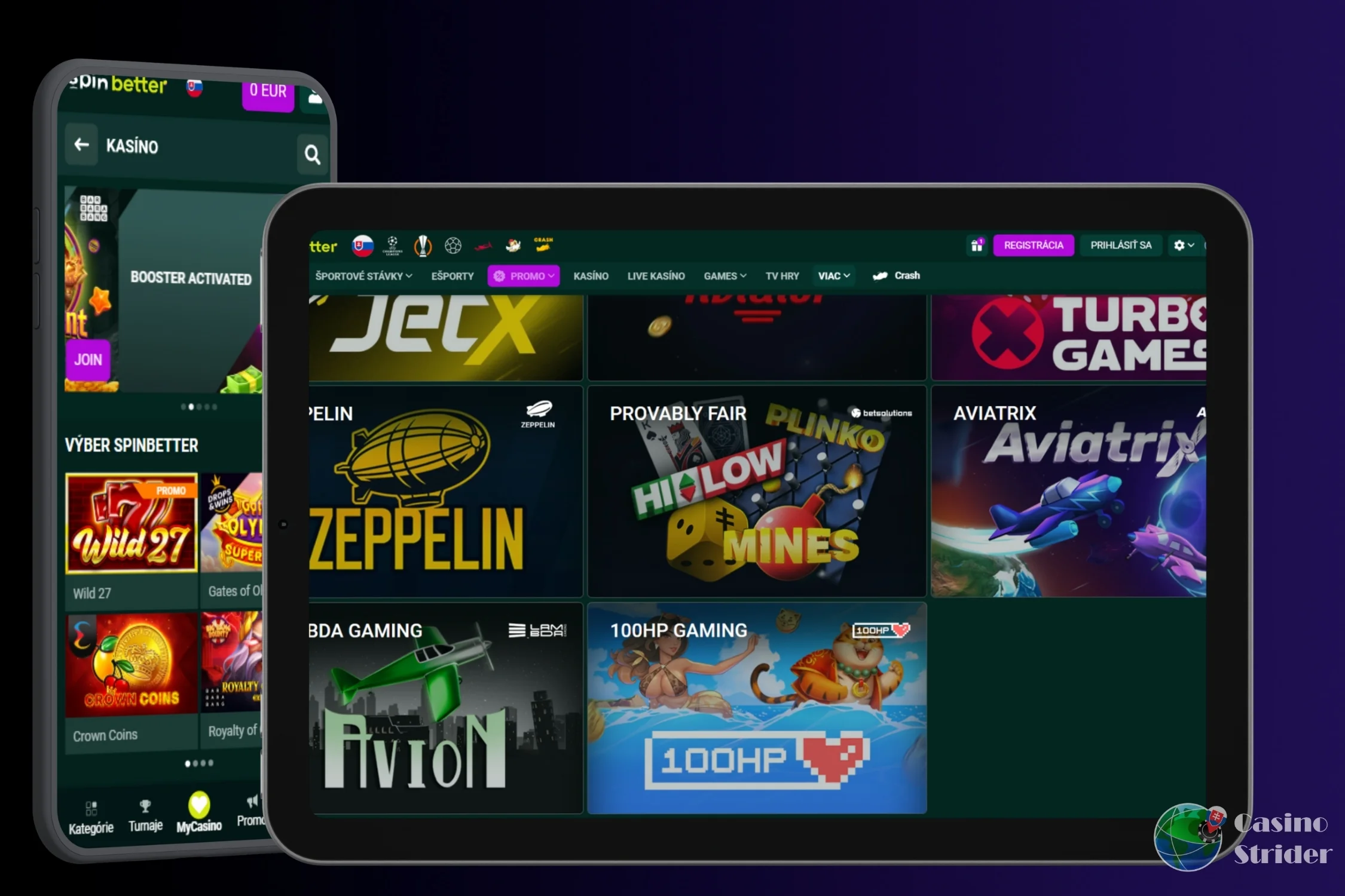 SpinBetter casino online hry