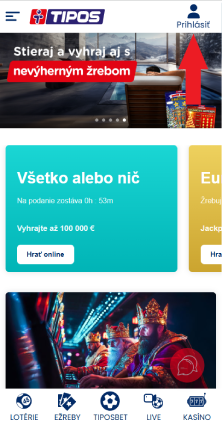 Spustite casino registračný proces