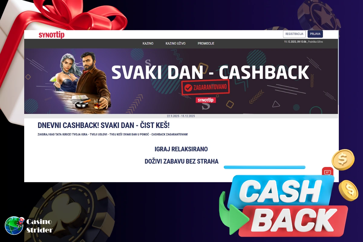 Synottip cashback