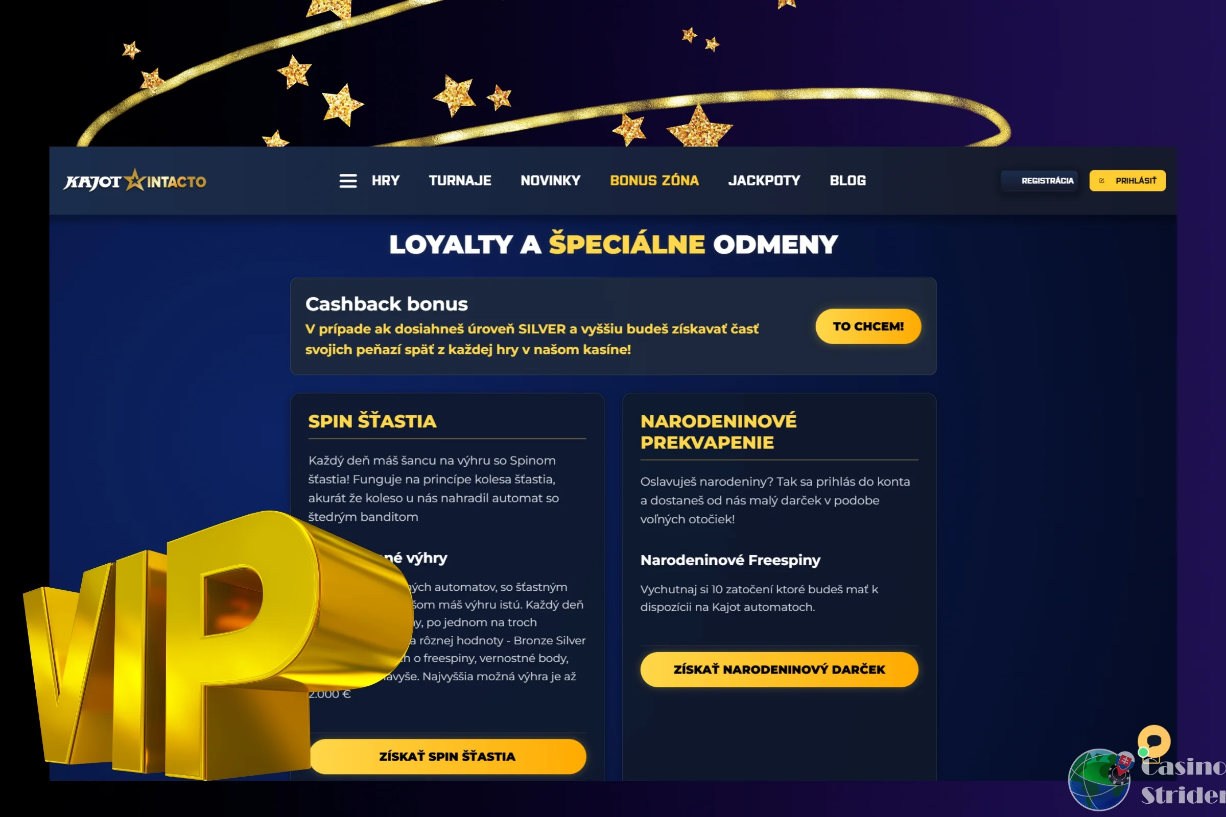 Vernostný bonus v kajot intacto