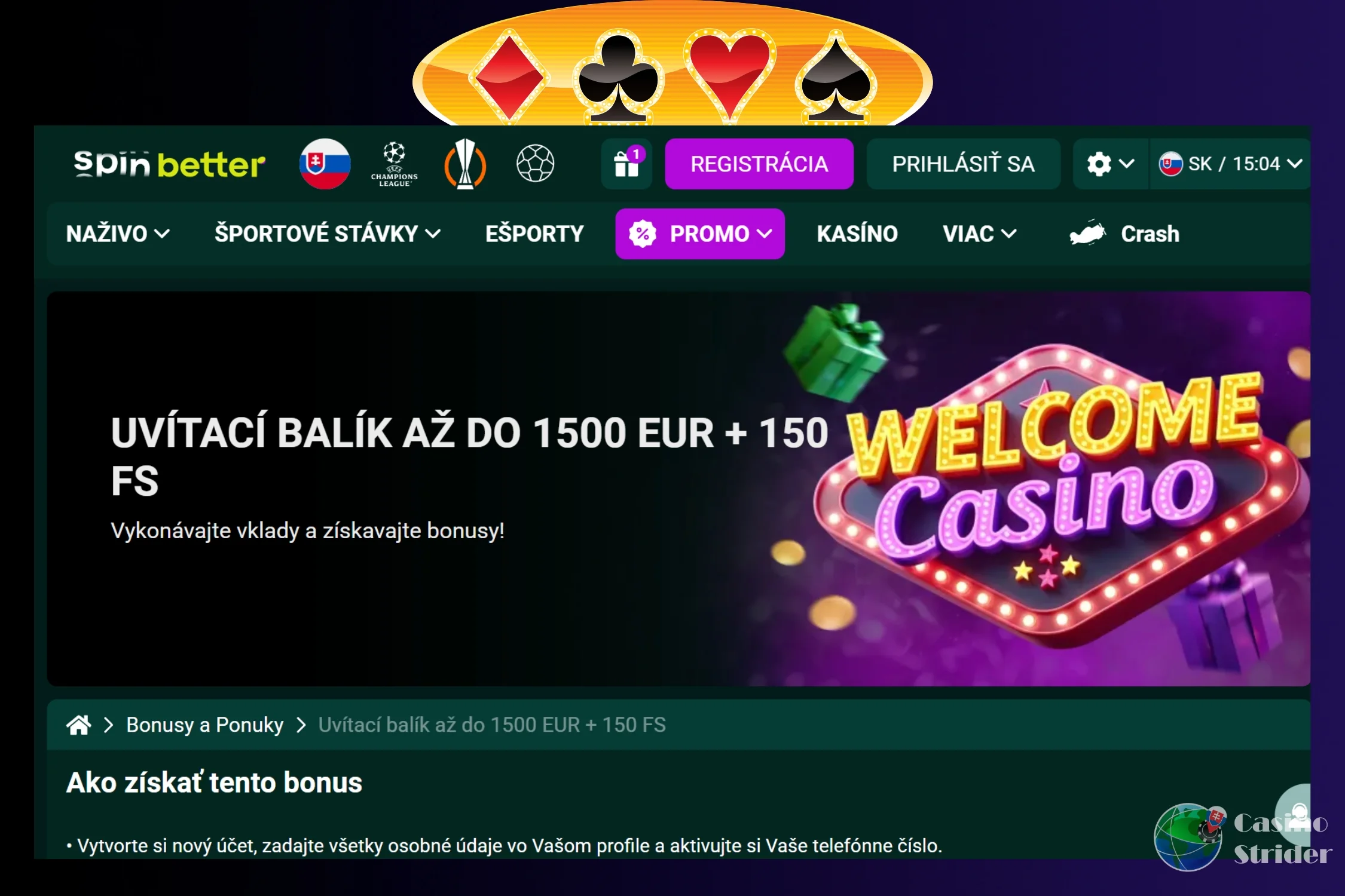 Vstupný bonus za vklad