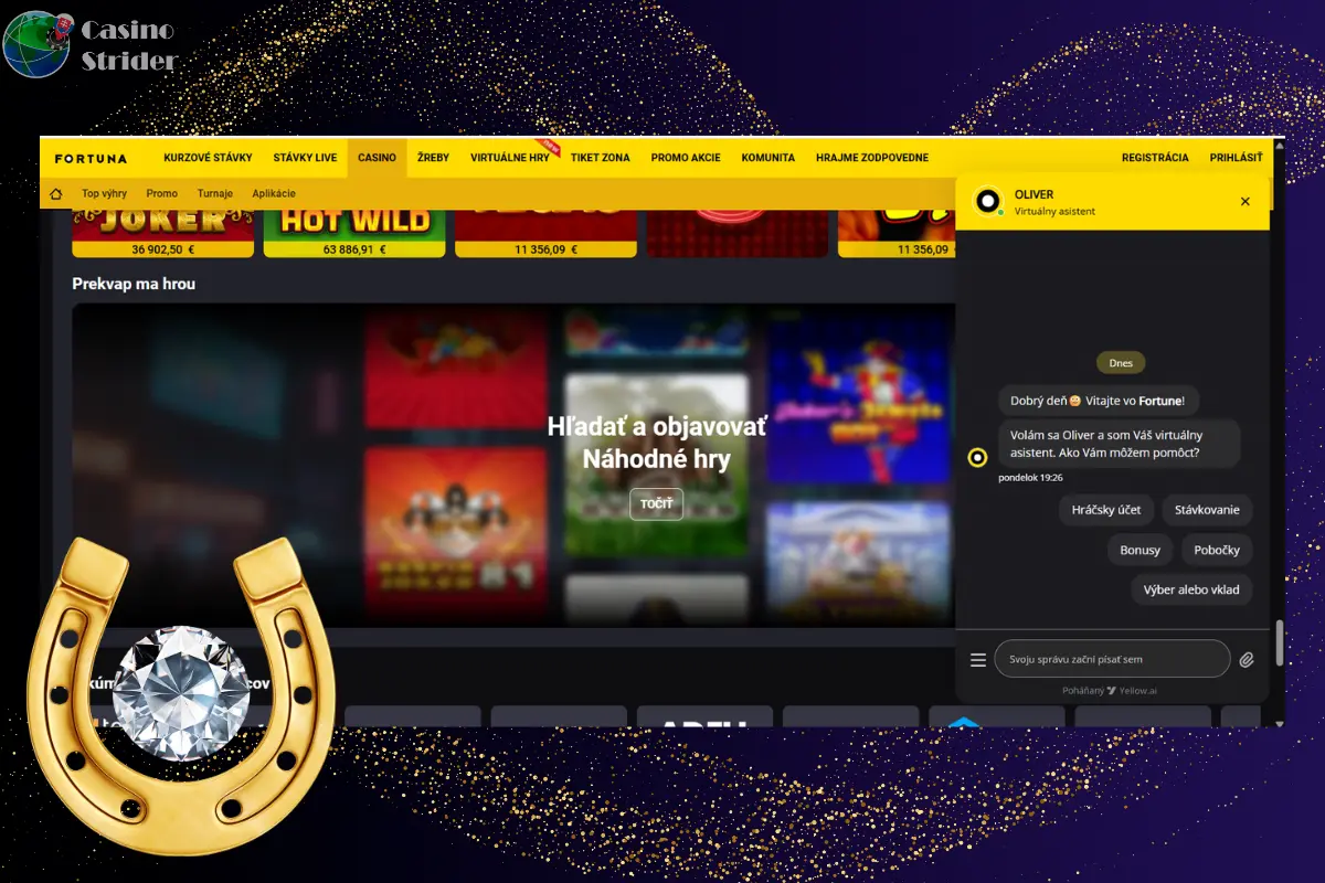 Zákaznícka podpora v kasíne Fortuna