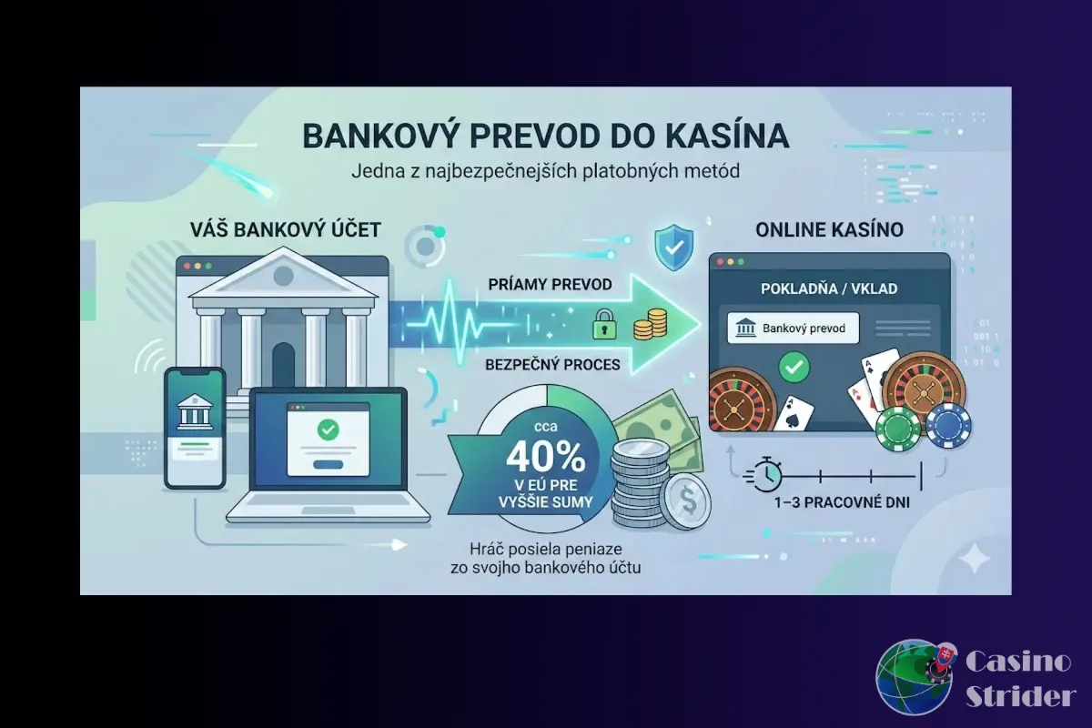 Bankový prevod do kasína online