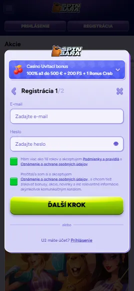 Vyplňte požadované údaje