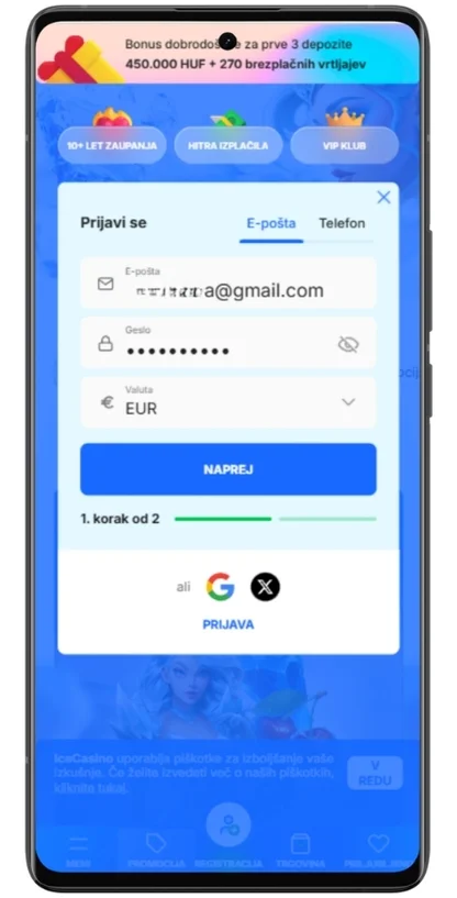 Dokončite vytvorenie účtu